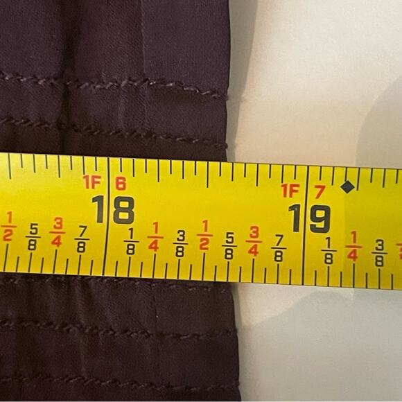 DKNY Burgundy Studded Smocked Raw Edges Boho Festival Dress NWOT Size 12 - Picture 12 of 13